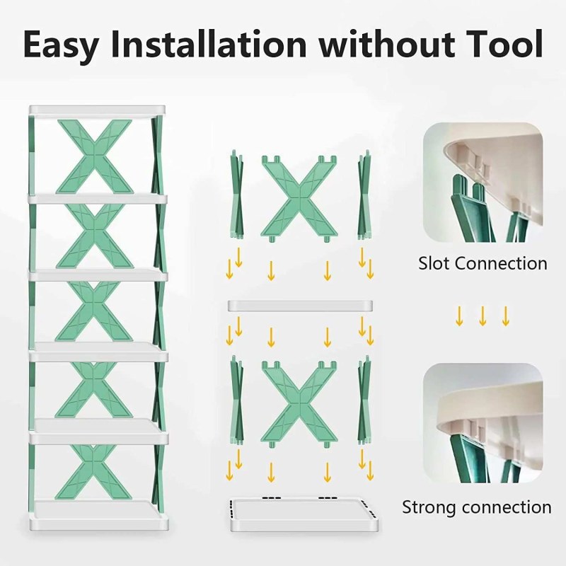Multifunctional 5-Layer Shoe Organizer Rack – Space-Saving Shoe Storage Stand for Home
