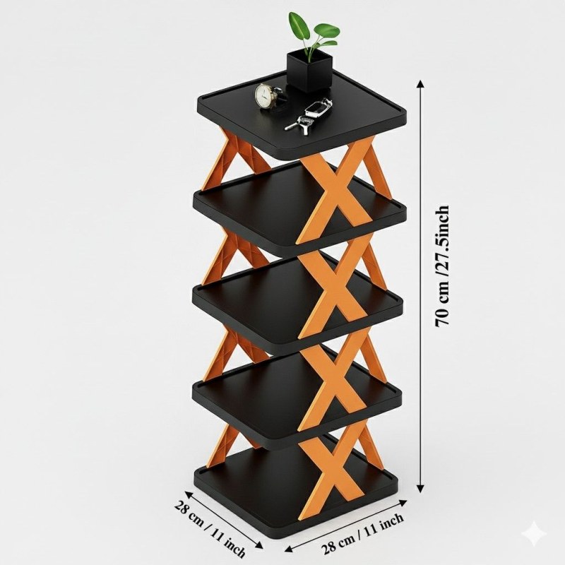 Multifunctional 5-Layer Shoe Organizer Rack – Space-Saving Shoe Storage Stand for Home