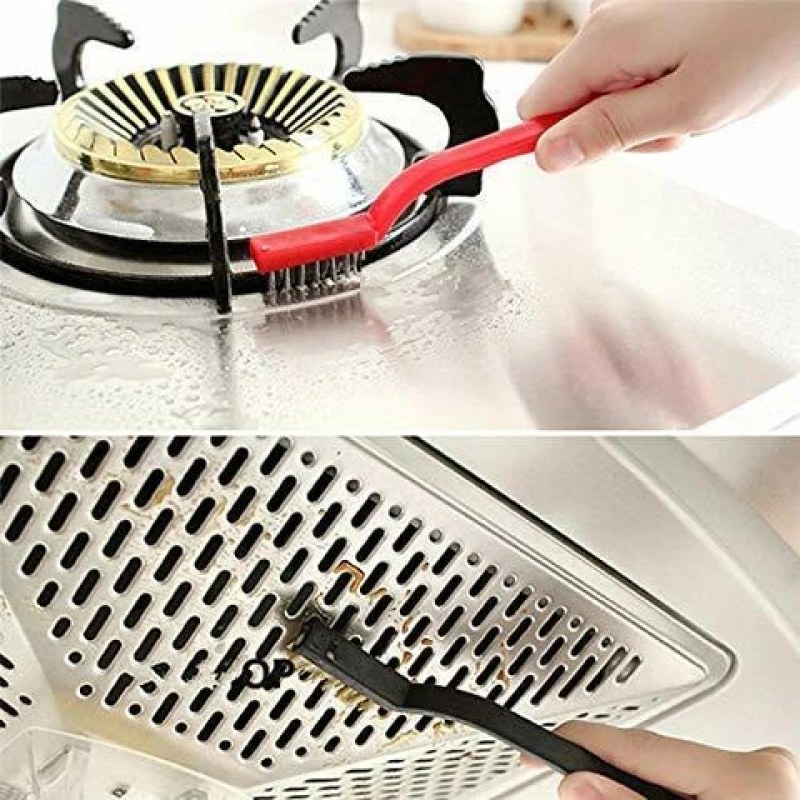 3Pcs Gas Stove Cleaning Wire Brush Set | Multi-Purpose Kitchen Cleaning Brushes