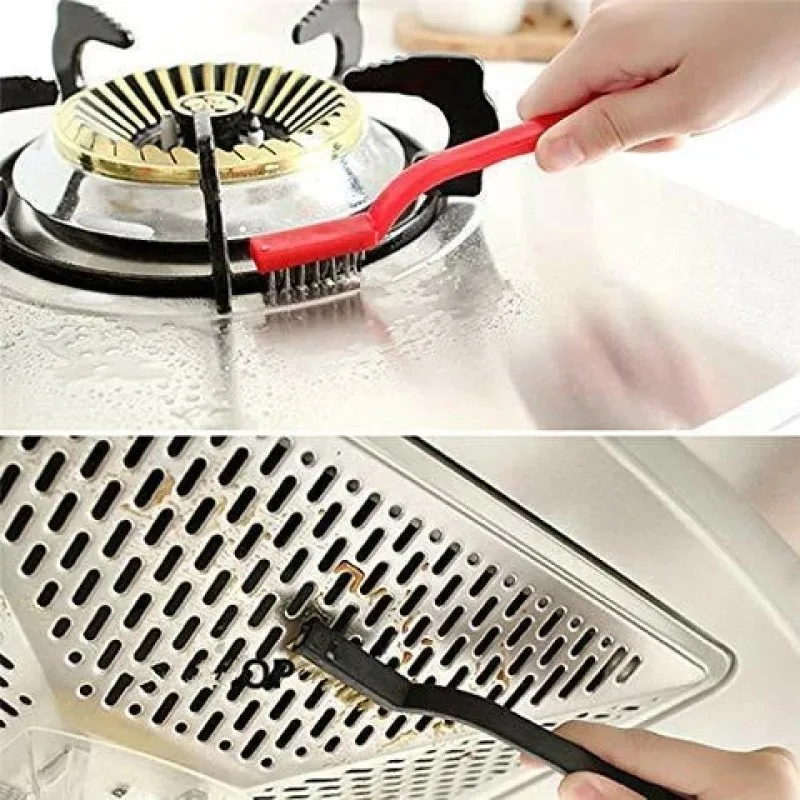 3Pcs Gas Stove Cleaning Wire Brush Set | Multi-Purpose Kitchen Cleaning Brushes