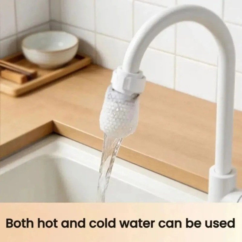 50-Piece Universal Faucet Filter Set – Anti-Splash Thickened Cotton Water Filter with 10 T-Straps