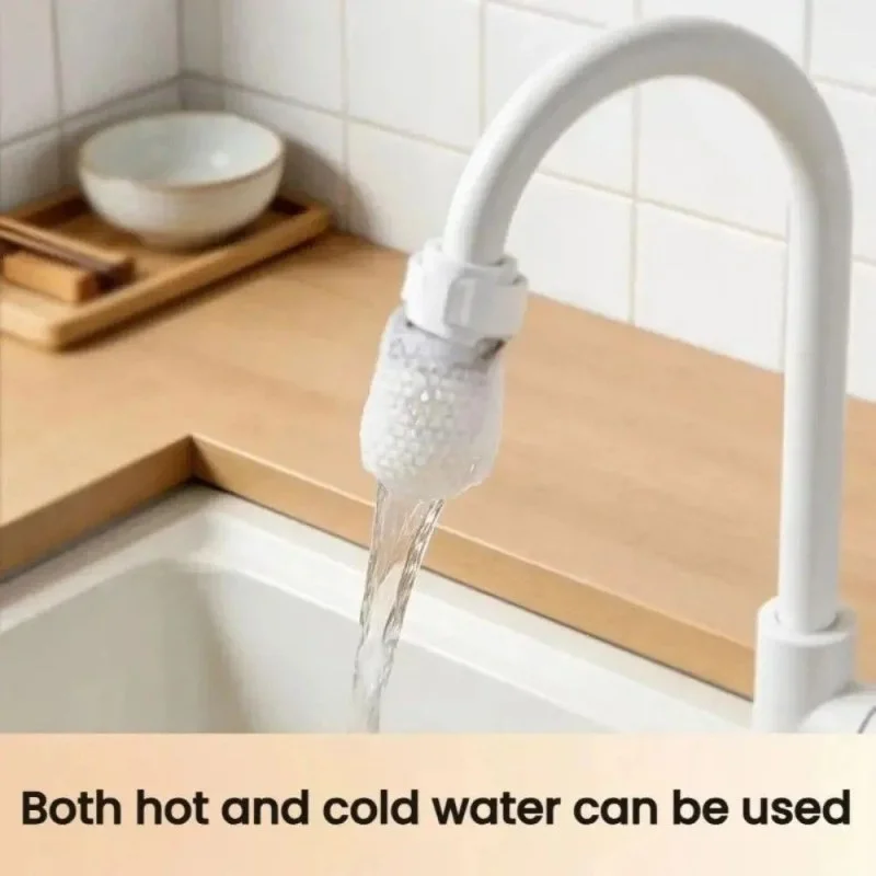 50-Piece Universal Faucet Filter Set – Anti-Splash Thickened Cotton Water Filter with 10 T-Straps