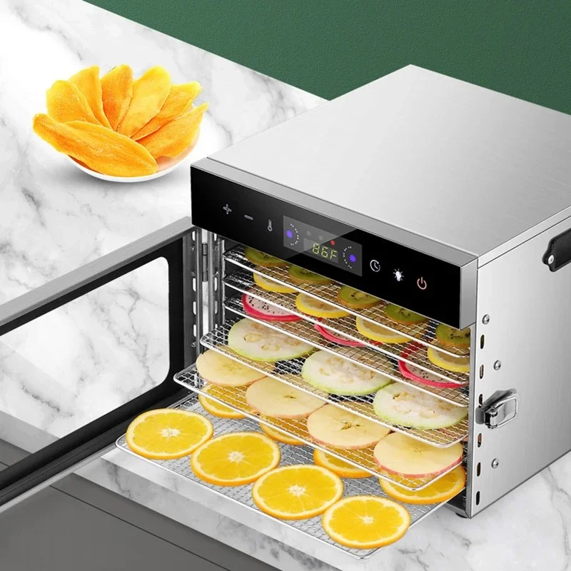 8 Layer Digital Stainless Steel Food Dehydrator Machine – Fruit, Vegetable, Meat & Beef Jerky Dryer - 000998