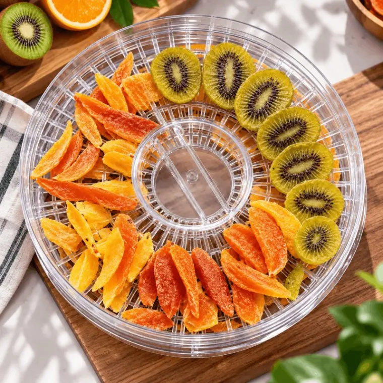 5 Layer Transparent Food Grade Dehydrator Heating Fruit and Vegetable Fruit Pet Meat Dryer Household Dried Fruit Machine-000999