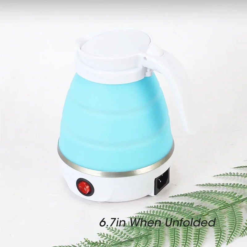 600ML Foldable Electric Travel Kettle – Portable Fast-Heating Water Boiler for Home, Hotel & Camping