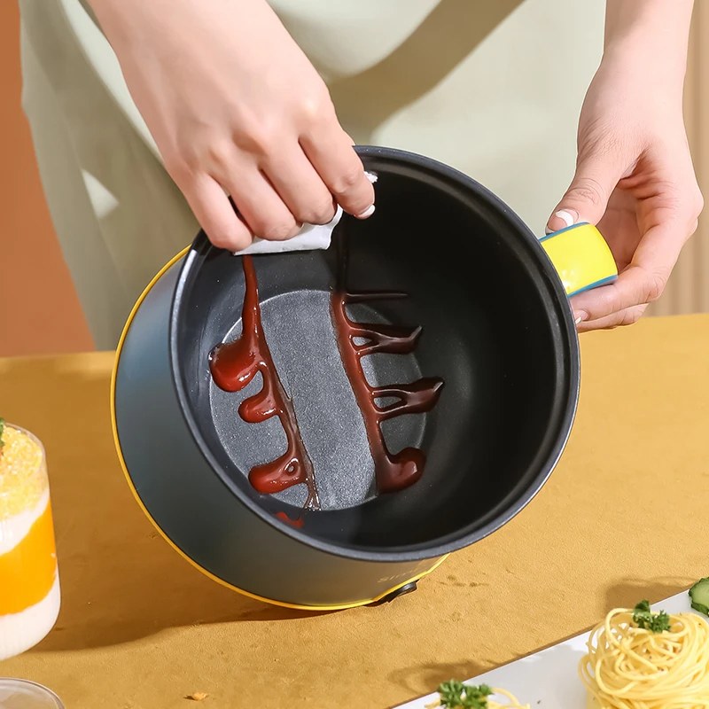 Simplicity Double Layer Cooker 1.8L – Nonstick Multifunctional Electric Hot Pot & Steamer