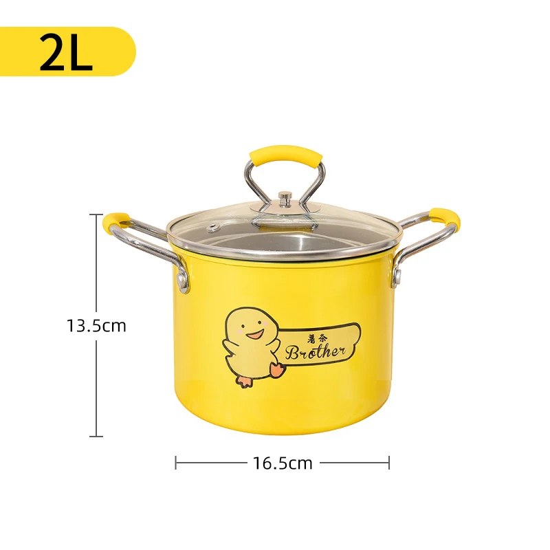 2L Multifunctional Deep Fryer Pot with Strainer Basket – Heat-Resistant Frying Pan with Anti-Scald Silicone Handle