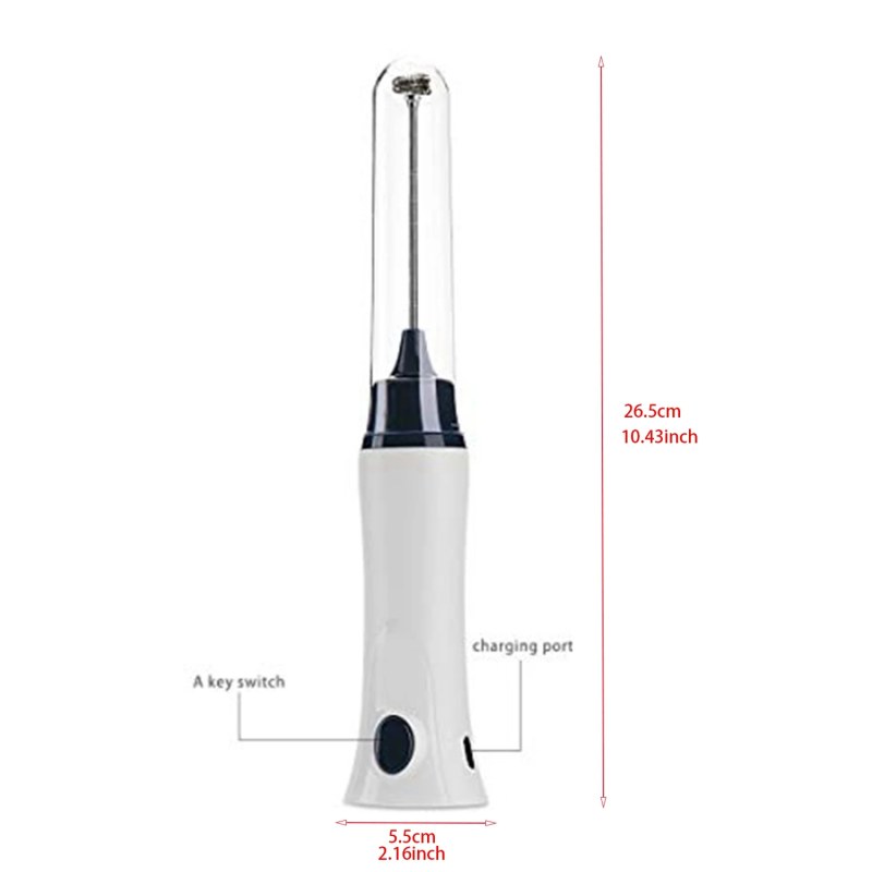 Handheld Electric Coffee Mixer – Automatic Milk Frother, Mini Egg Beater & Drink Whisk with Cover