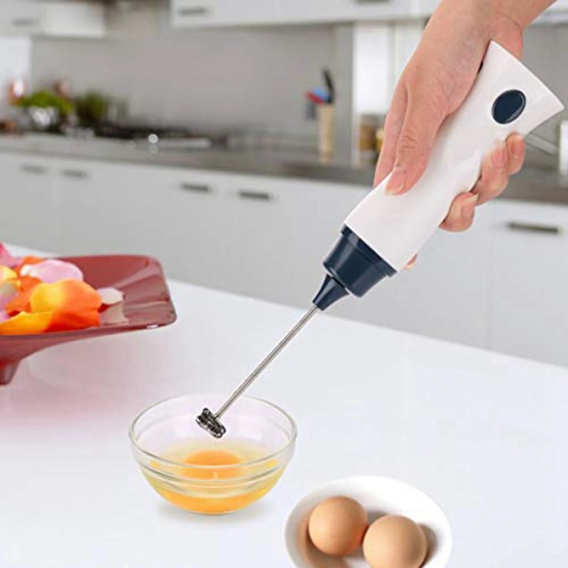 Handheld Electric Coffee Mixer – Automatic Milk Frother, Mini Egg Beater & Drink Whisk with Cover