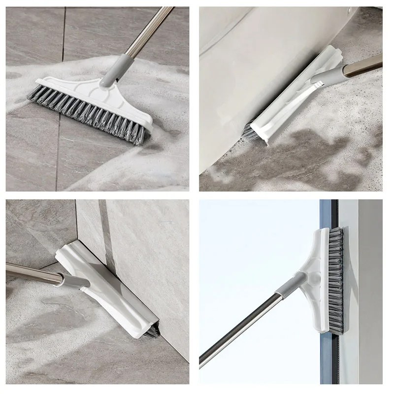 Long Handle Bathroom Floor Brush | Tile, Wall & Toilet Cleaning Brush