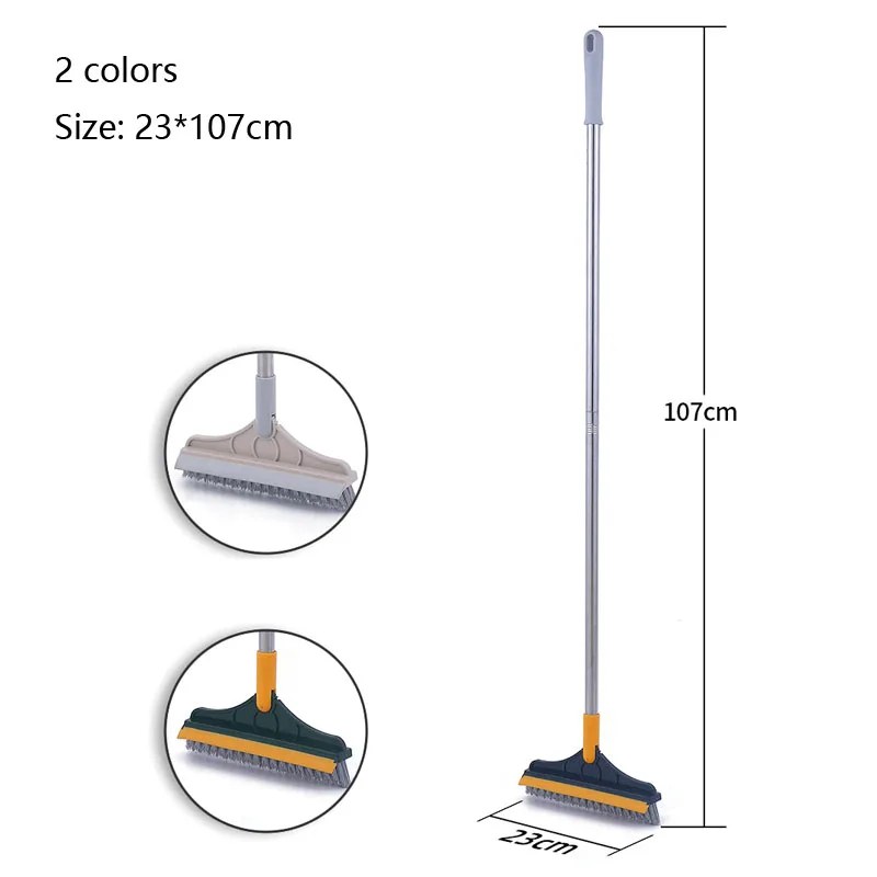 Long Handle Bathroom Floor Brush | Tile, Wall & Toilet Cleaning Brush