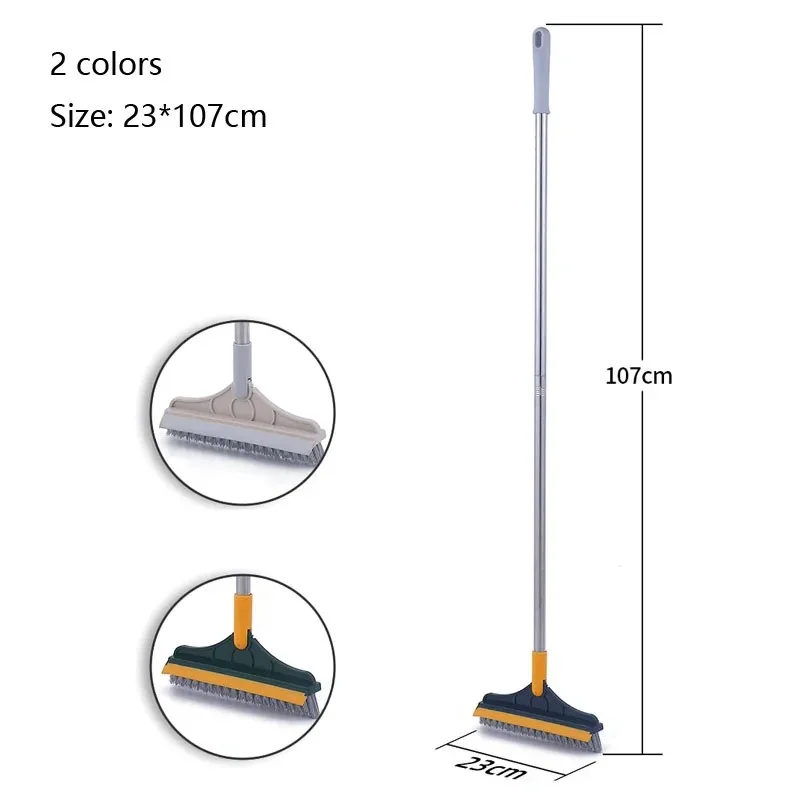 Long Handle Bathroom Floor Brush | Tile, Wall & Toilet Cleaning Brush