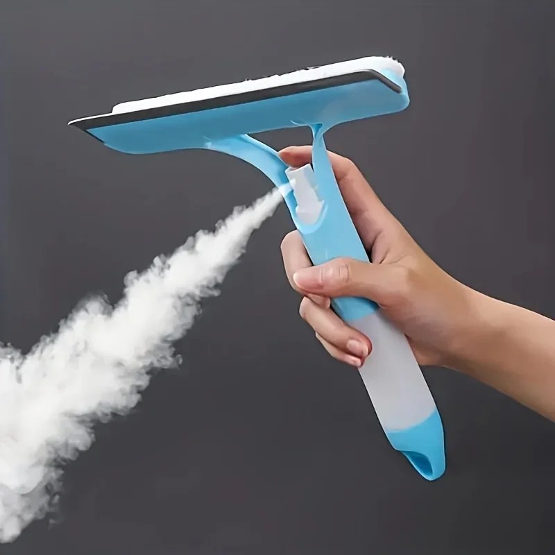 3-in-1 Silicone Shower Squeegee – Handheld Window, Mirror & Glass Cleaning Wiper