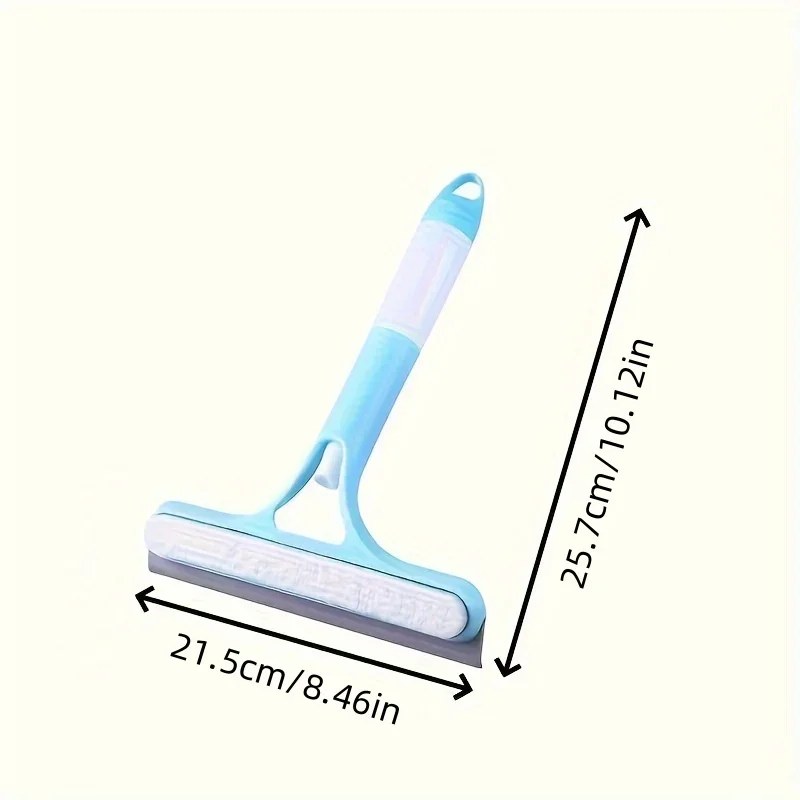3-in-1 Silicone Shower Squeegee – Handheld Window, Mirror & Glass Cleaning Wiper