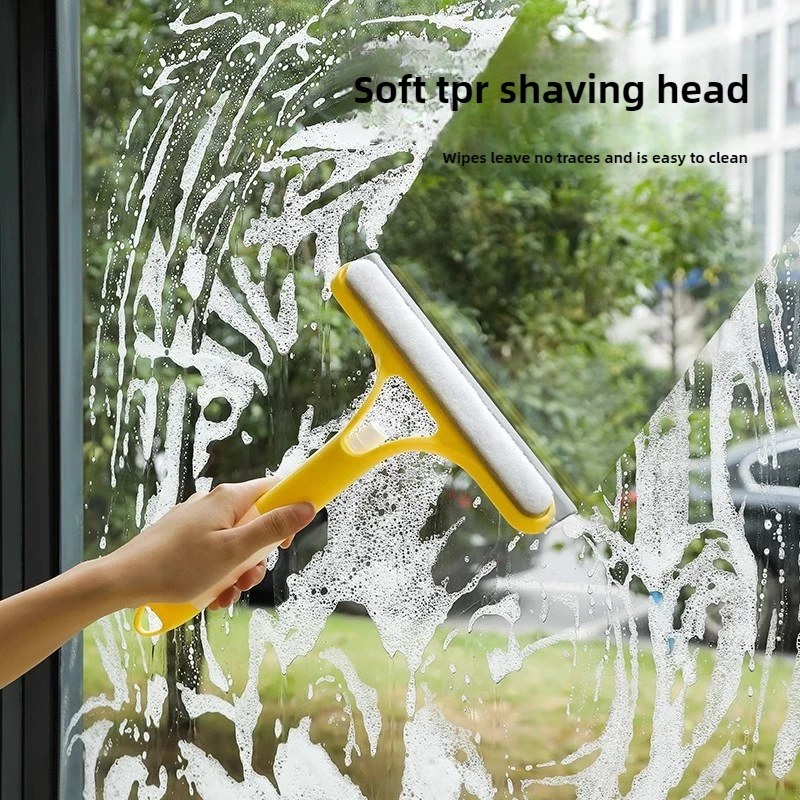3-in-1 Silicone Shower Squeegee – Handheld Window, Mirror & Glass Cleaning Wiper