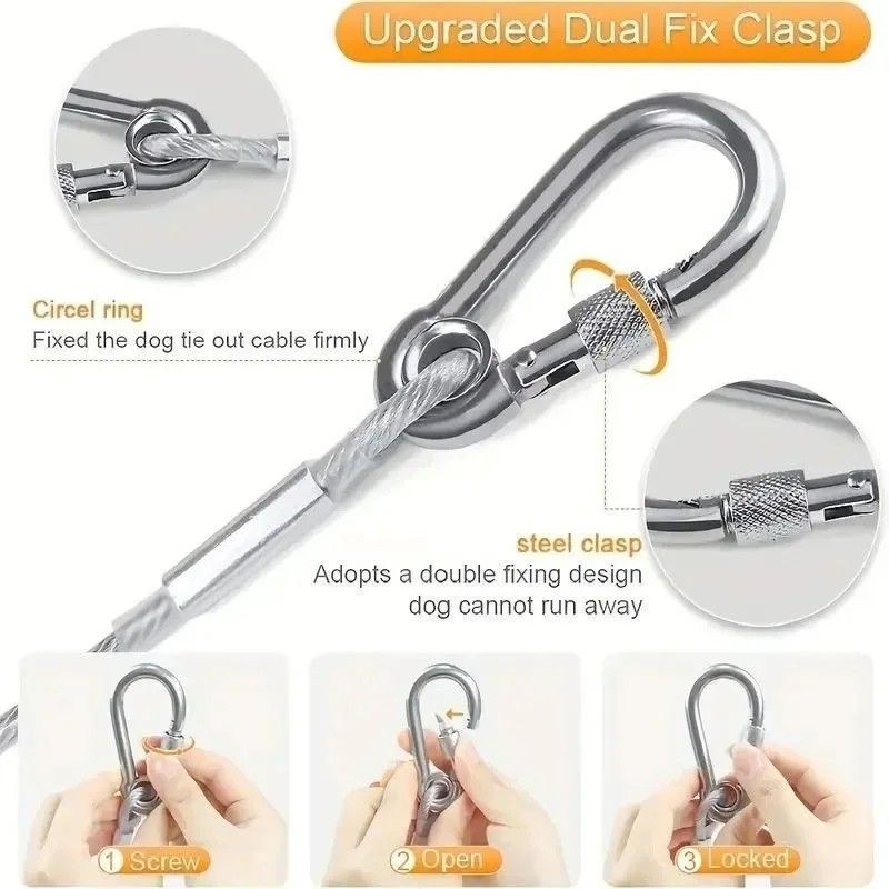 Stainless Steel Clothesline Rope – Heavy-Duty Rust-Resistant Multifunctional Clothes Drying Line