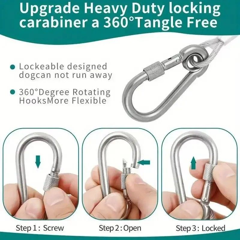 Stainless Steel Clothesline Rope – Heavy-Duty Rust-Resistant Multifunctional Clothes Drying Line