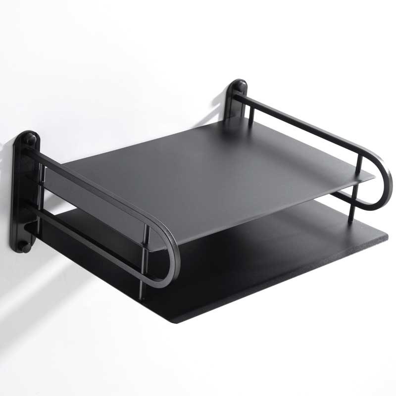 Multi-Layer Wall Mounted Router Stand | WiFi Router Holder with Storage Shelf Organizer