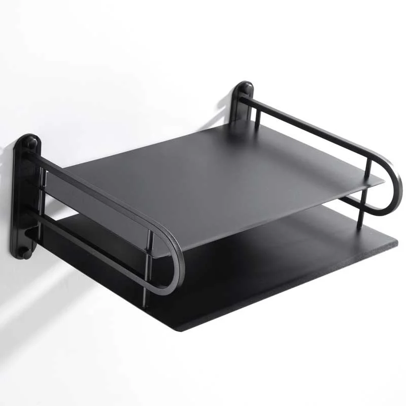Multi-Layer Wall Mounted Router Stand | WiFi Router Holder with Storage Shelf Organizer