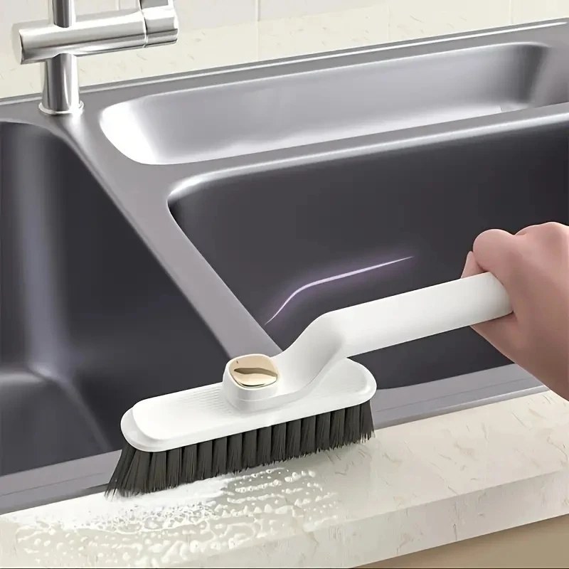 Multipurpose Bathroom Tile & Floor Gap Cleaning Brush – Rotating Crevice Grout Cleaner