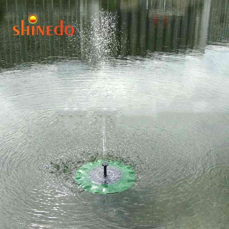  Lotus Leaf Solar Powered Fountain Green Lotus Leaf Fountain Solar Outdoor Decoration for Birdbath, Garden