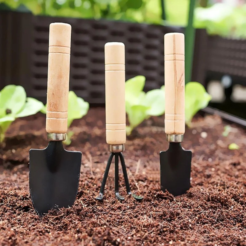 3PCS Mini Garden Tool Set | Hand Gardening Tools for Planting & Weeding