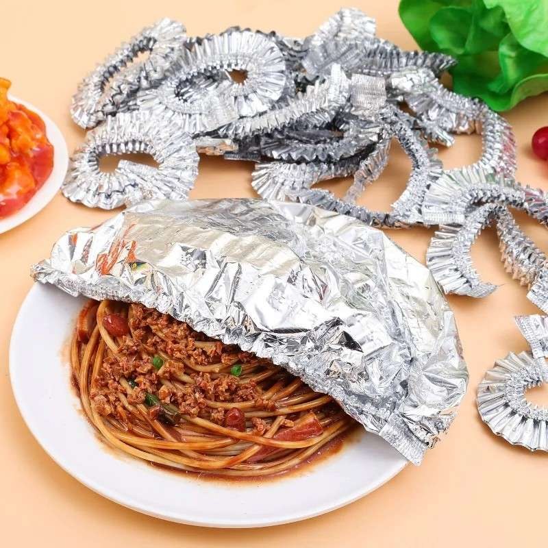 10pcs Reusable Aluminum Foil Food Elastic Bowl Covers Fresh Keeping Food Containers Dish Covers