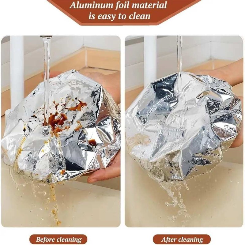 10pcs Reusable Aluminum Foil Food Elastic Bowl Covers Fresh Keeping Food Containers Dish Covers