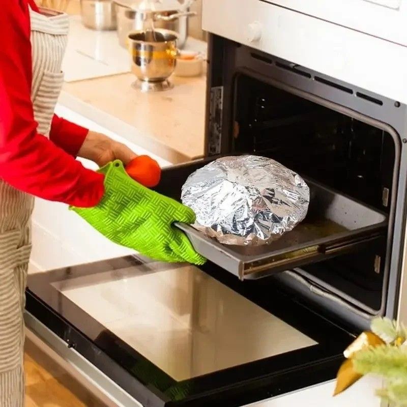 10pcs Reusable Aluminum Foil Food Elastic Bowl Covers Fresh Keeping Food Containers Dish Covers