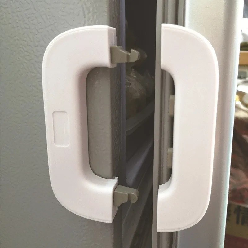 2Pcs Child Safety Refrigerator Lock – Baby Proof Fridge Door Safety Latch & Secure Buckle