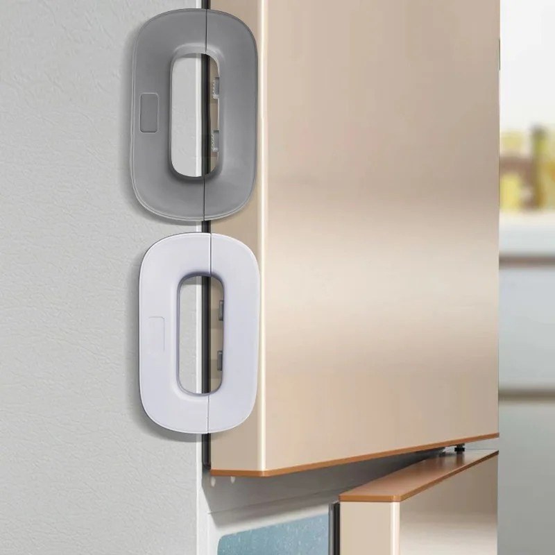 2Pcs Child Safety Refrigerator Lock – Baby Proof Fridge Door Safety Latch & Secure Buckle