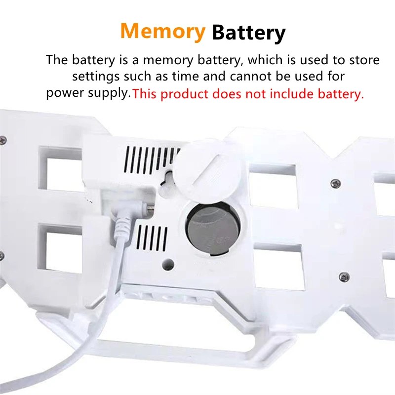 3D LED Digital Wall Clock with Night Mode – Adjustable Desk & Wall Clock