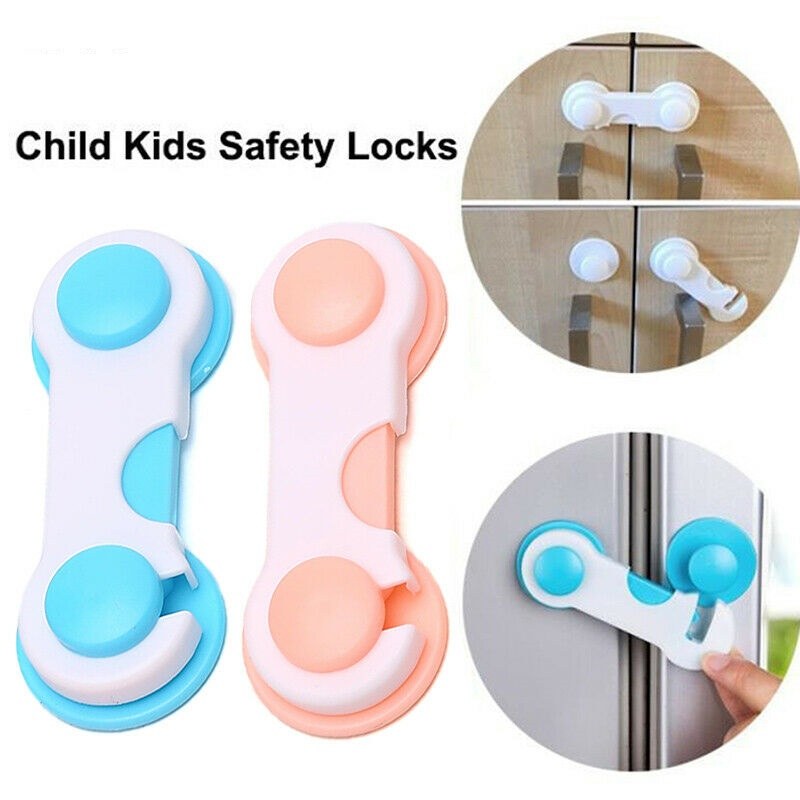 5Pcs Baby Proof Safety Locks – Childproof Cabinet, Drawer, Door & Refrigerator Locks