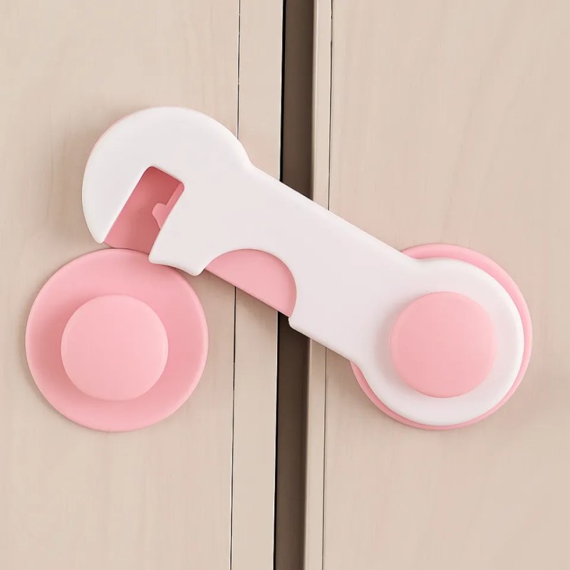 5Pcs Baby Proof Safety Locks – Childproof Cabinet, Drawer, Door & Refrigerator Locks