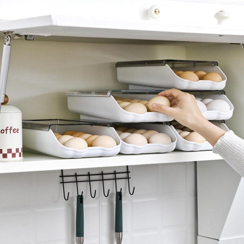  2PCS Smart Egg Storage Box