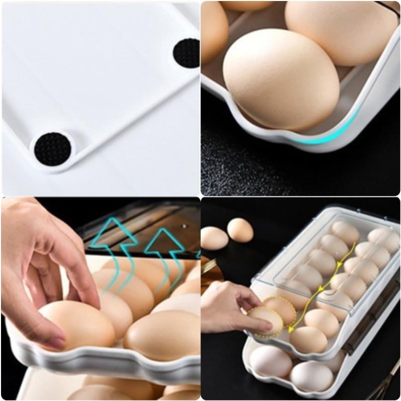 2PCS Smart Egg Storage Box