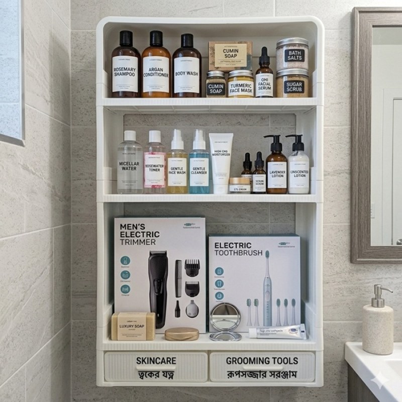 Big Size Multifunctional Storage Rack – Kitchen & Bathroom Organizer