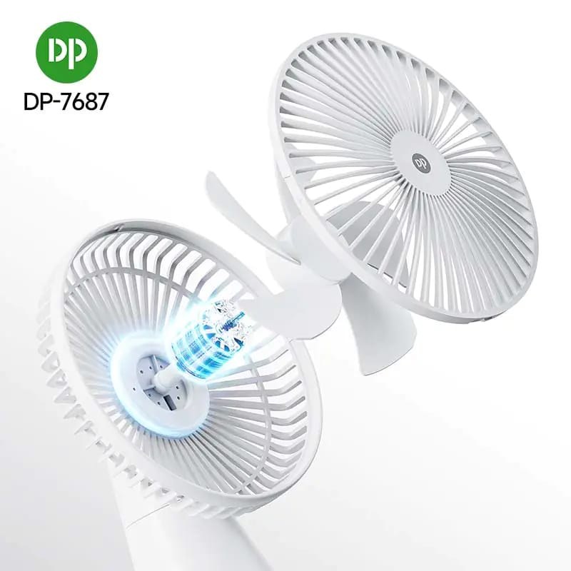 DP-7687 2-in-1 Hanging & Desk Fan. 13W Brushless Motor Auto-Oscillating_000878