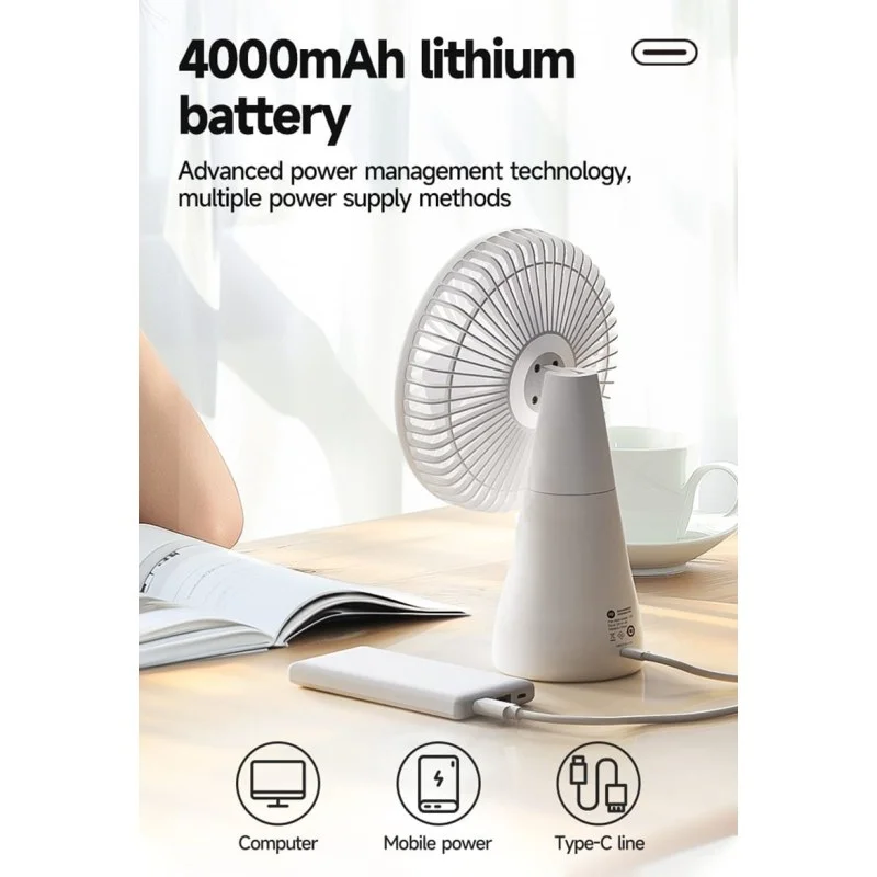 DP-7687 2-in-1 Hanging & Desk Fan. 13W Brushless Motor Auto-Oscillating_000878