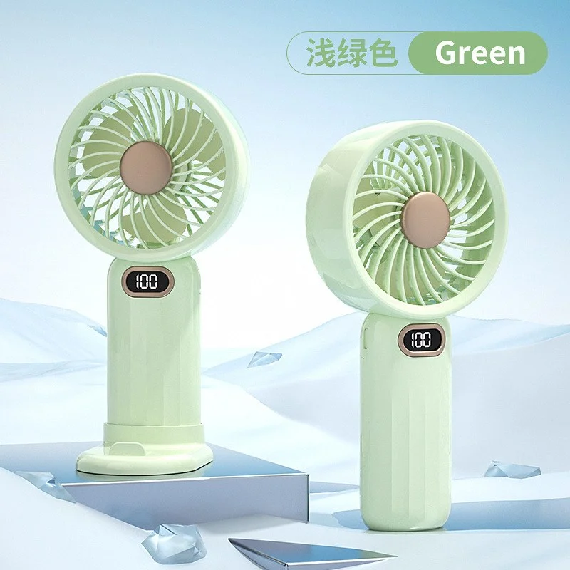 NEW MEET SUN 100-Speed Portable Fan with Digital Display & Dual Battery