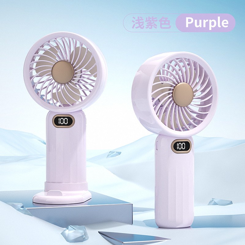 NEW MEET SUN 100-Speed Portable Fan with Digital Display & Dual Battery