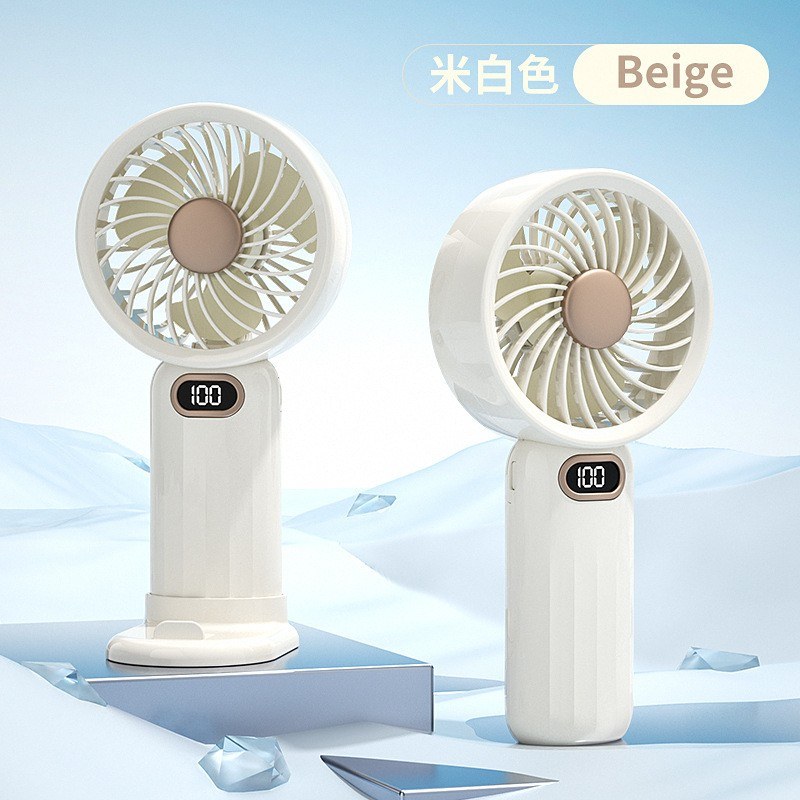 NEW MEET SUN 100-Speed Portable Fan with Digital Display & Dual Battery