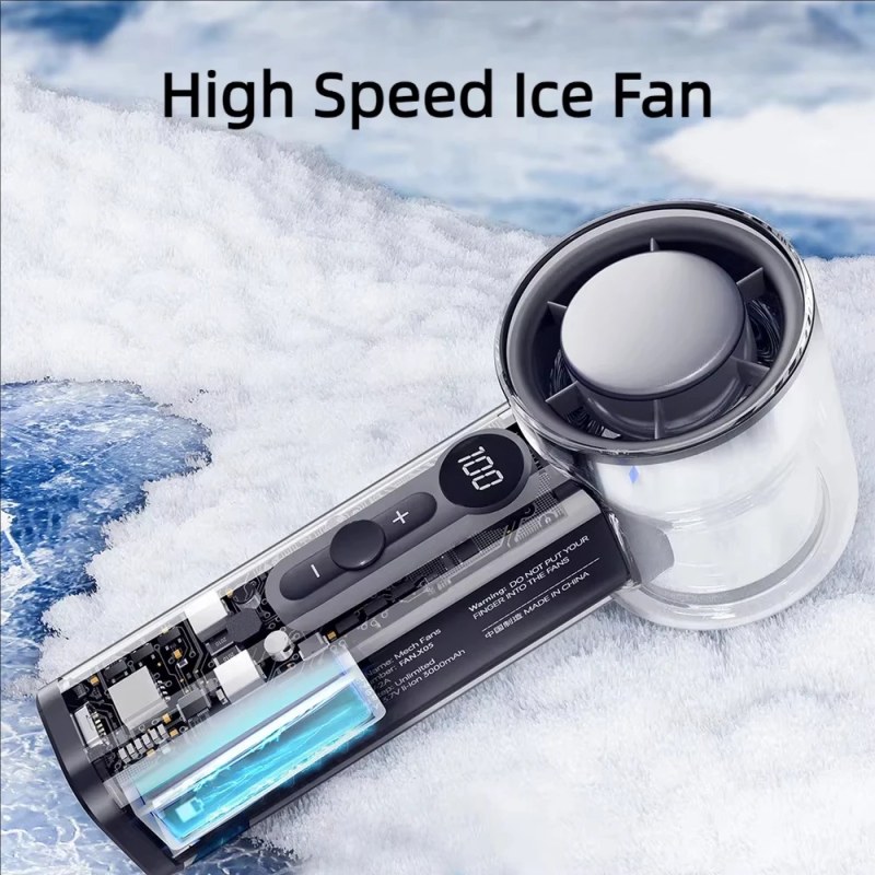 X05 Semiconductor Refrigeration Turbo Fan | High-Speed Handheld Fan 3000mAh
