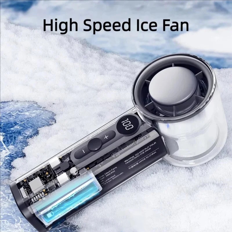 X05 Semiconductor Refrigeration Turbo Fan | High-Speed Handheld Fan 3000mAh