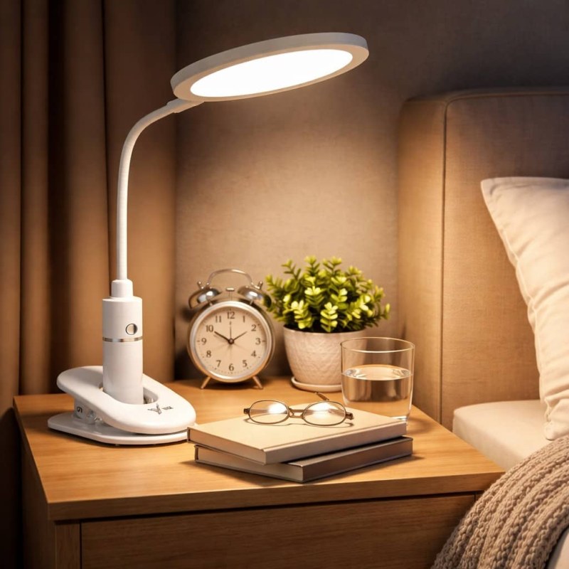 YG-8012H Folding Desk Lamp – USB Rechargeable LED Touch Control Dimmable Night Light