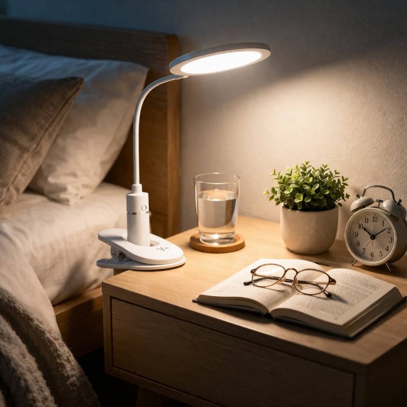 YG-8012H Folding Desk Lamp – USB Rechargeable LED Touch Control Dimmable Night Light