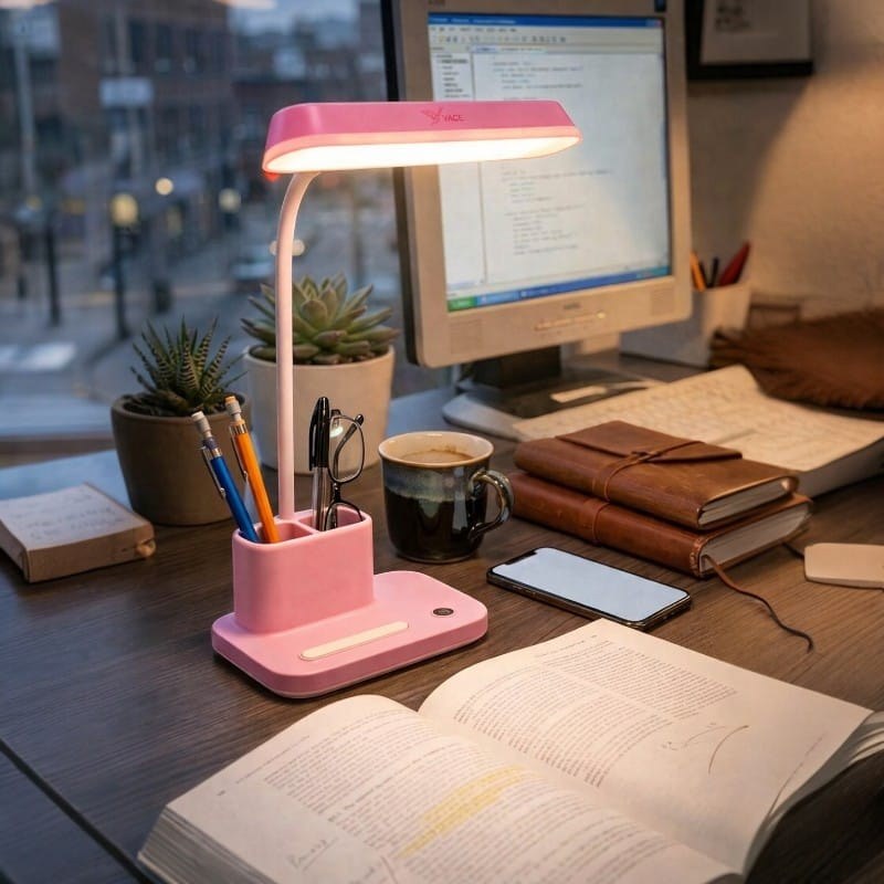 YG-T031C Rechargeable LED Folding Desk Lamp – Eye Protection Touch Dimming Reading & Study Table Light