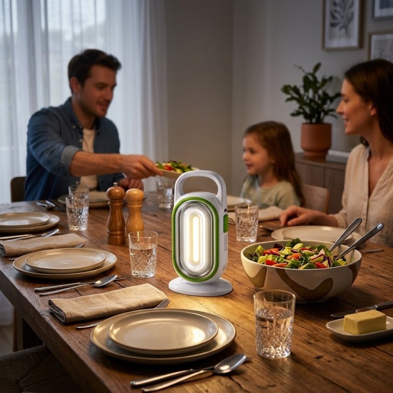 Joykali YG-7931U Rechargeable Emergency LED Light Round Tube Desk Lamp