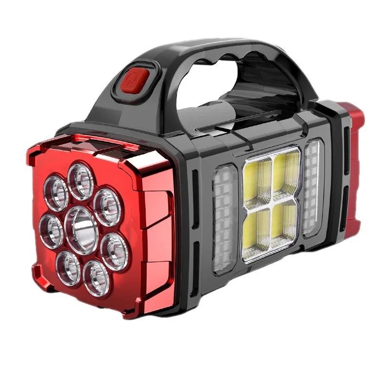 38W Portable Solar Spotlight LED Lantern with COB Light, USB Rechargeable & 5000mAh Power Bank HB-1678