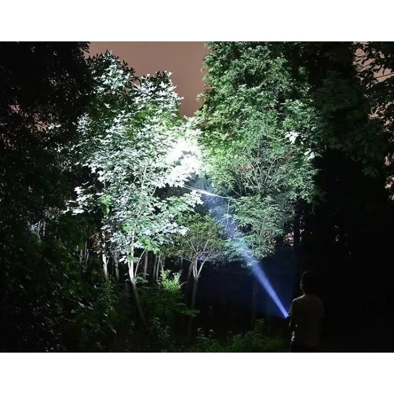3W High Power Rechargeable LED Flashlight with COB Light | Lightweight ABS Body USB Emergency Torch EBW2032